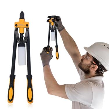 Imagem de Alicate Rebitador de Alavanca Dupla 17" EPICA STAR com Coletor de Rebites - Profissional para Metal, Madeira e Projetos DIY