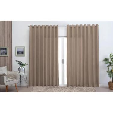 Imagem de Cortina Voil Linho -Gaze Decorativa Para Sala, Quarto E Varanda(Avela,6,00x2,50)