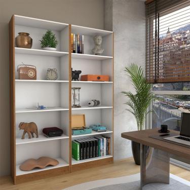 Imagem de Estante para Livros Alexa 8 Prateleiras Cinamomo - Panorama Móveis