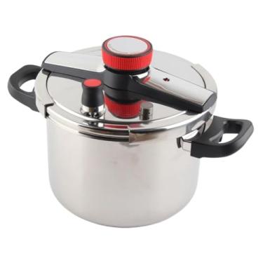 Imagem de Panela de Pressão Inox 6 Litros com Trava de Segurança e Válvula Cozimento Rápido e Durável
