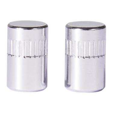 Imagem de Dopro 2 peças seletor de captador de latão ponta de interruptor de metal para guitarras Gretsch 2 * M4 para interruptor de importação cromado