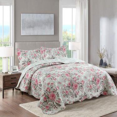 Imagem de Kit Cobre Leito Queen + 2 Porta-travesseiros Patchwork Iris 5