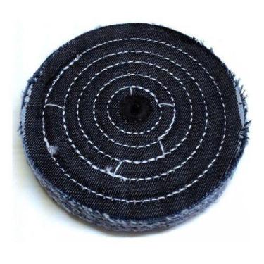 Imagem de Roda De Polimento Brim Jeans 5 Polegadas Ourives Motor Polir - QUARTZ