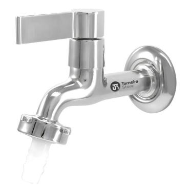 Imagem de Torneira Tanque Jardim Máquina Lavar Cromada 1/4 Volta Croma