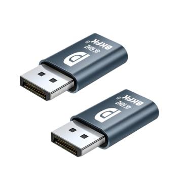 Imagem de Plugue fictício sem cabeça DisplayPort 4K@60Hz – Suporta dongle emulador EDID 1080p-240Hz 60Hz para mineração de criptografia, servidores remotos e desktops virtuais (DP-4K/60Hz-2Pack)