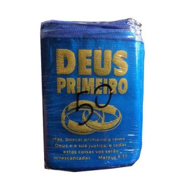 Imagem de Saquitel Deus Primeiro TNT 50 Unidades - Ideal para Campanhas Evangeli