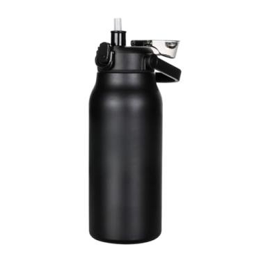 Imagem de Garrafa TéRmica | Design Com Isolamento A VáCuo, Adequado Para Bebidas Quentes E Frias(Preto 1700ML)