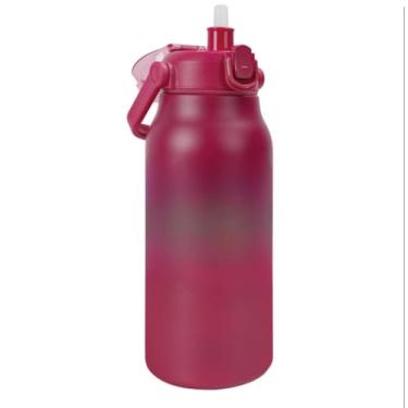 Imagem de Garrafa TéRmica | Design Com Isolamento A VáCuo, Adequado Para Bebidas Quentes E Frias(Vermelho 1700ML)