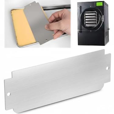 Imagem de Otoolling Espátula para alisar alimentos de aço inoxidável de 21 x 7 cm, espalhador de crepe, adequado para bandejas de liofilização pequenas e médias, bandejas pequenas e médias, acessório de