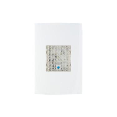 Imagem de Luz De Emergência Margirius Clean-sleek 5 Leds Premium Com Placa 4x2 Branca