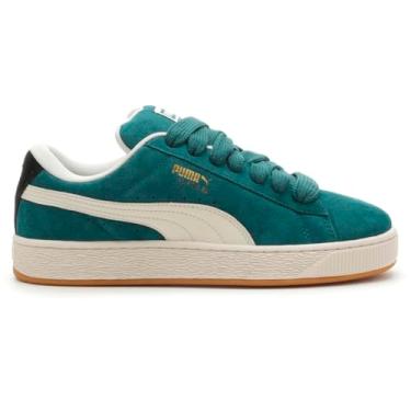 Imagem de PUMA Tênis masculino de camurça GG jeans com cadarço casual - azul, Verde, 39