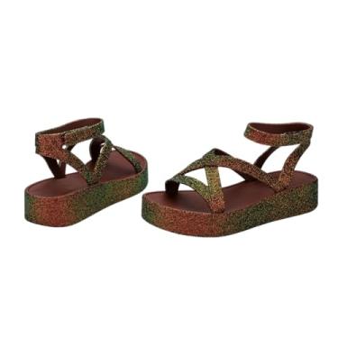 Imagem de Melissa, Melissa Sun Barra Plataforma II Ad 38066 (Marrom, BR, Adulto, Numérico, 37)