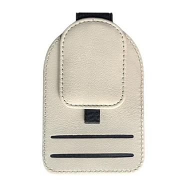 Imagem de Ysyqkn Suporte para óculos de Sol com Clipe, Acessório de Fácil Instalação para Carros E SUVs, Porta-óculos, Porta-bilhetes E Prendedor de Cartões, Bege
