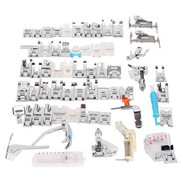 Imagem de Acouto Conjunto de Calcadores para Máquinas de Costura Doméstica - Kit Multifuncional de 62 Peças, Diversas Necessidades de Costura, Bordas de Fixação Perfeitas e Aprimoramento de Máquinas de Antigas