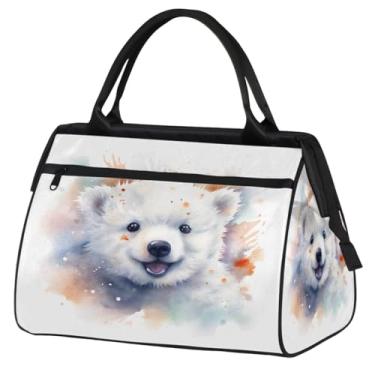 Imagem de Bolsa pequena para o fim de semana para mulheres, homens, unicórnio, girassol, flor, dobrável, bolsa esportiva leve para academia, Cor: 71 cm, 15.2*8.3*11.6 inch, Moderno