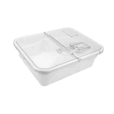 Imagem de IEUDNS Caixa de exibição Organizador de lanches Doces Nozes Pastelaria Recipiente de exibição Caixa de armazenamento para Loja de doces Varejo Casa, 17.13x13.78x5.59in