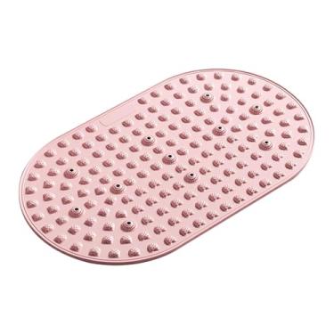 Imagem de harayaa Tapete de massagem para os pés com acupressão, almofadas para os dedos, versátil, conveniente e criativa, para uso no chão, ideal para jogos ao ar, Rosa