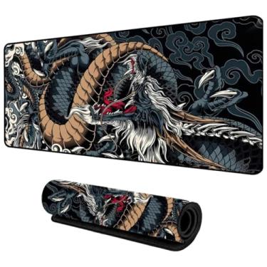 Imagem de Mouse Pad Gamer 900x400mm Blue Dragon – GIANT, Superfície Ultralisa para Controle e Velocidade, Base Antiderrapante, Costura Reforçada, Perfeito para Setup Gamer Completo