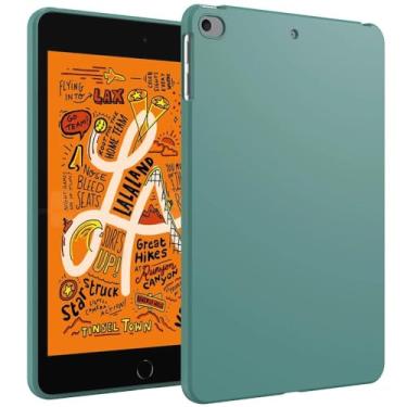 Imagem de ULXITEYU Capa para iPad mini 5 2019/Mini 4 2015 (5ª/4ª geração 7,9 polegadas), fina e leve, macia, à prova de choque, fina capa traseira para tablet, verde militar