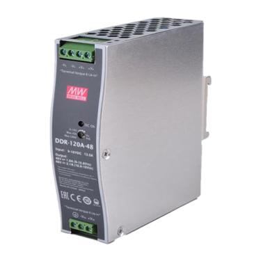 Imagem de Mean Well 120W Fonte De AlimentaçãO Para RáDio Amador Dc-Dc Tipo Trilho Din Fonte De Energia Ininterrupta Para Jogos 48V 2.1A (DDR-120A-48 48V/2.1A/100W/DIN Rail Power)