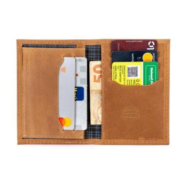 Imagem de Carteira Masculina de Couro Legitimo Porta Documentos Carro Moto Cartõ