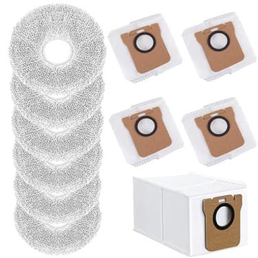 Imagem de Voddkis Pacote com 6 almofadas de microfibra + 4 sacos de poeira para Dreame L40 Ultra/L10S Ultra/L10S Ultra Gen2/X40 Ultra/L10s Pro Ultra Heat/L20 Ultra/L10S Plus/X30 Ultra/X40 Master/L10 Ultra Robot