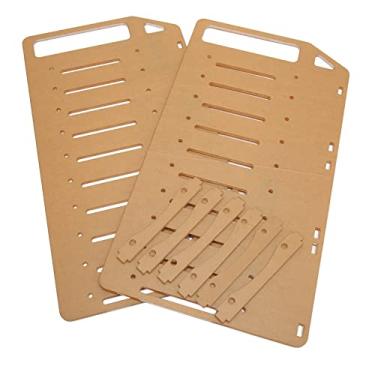 Imagem de Pissente Suporte de Disco Rígido DIY Em Acrílico Multicamadas Com Furos de Montagem Precisos para Discos Rígidos de 3.5 Polegadas e Ventiladores de 8cm, Perfeito para Construtores e (10 Camadas)