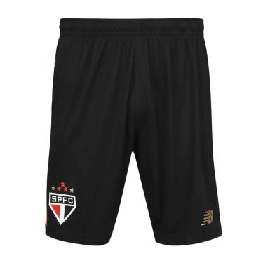 Imagem de CALÇÃO NEW BALANCE SÃO PAULO F.C II 2025 MASCULINO - PTO/VERM GGG-Masculino