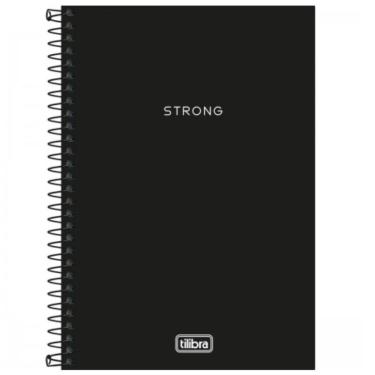 Imagem de Caderno Espiral Universitário Capa Plástica 10 Matérias 160 Folhas Neon Tilibra Preto