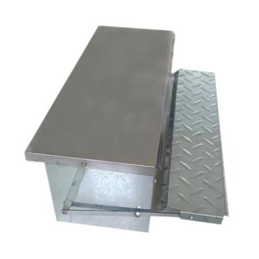 Imagem de WeiLaiKeQi Alimentador de frango automático Treadle alimentador de aves de grande capacidade com acessórios de cooperamento de tampa de aço inoxidável para