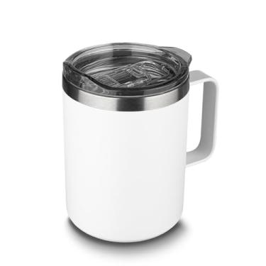 Imagem de Genérico, Caneca Térmica, 350ml, Branco, Design Funcional, Ideal para Uso Diário, Trabalho, Estudo e Viagens