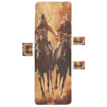 Imagem de STAYTOP Capa de toalha para espreguiçadeira Rushing Army Cowboys, macia, capas de cadeira de praia com bolsos para jardim ao ar livre, pátio, pátio, banhos de sol, gramado, 216 x 76 cm