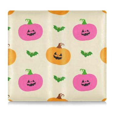 Imagem de Burbuja Suporte de registro e seguro de carro, caixa de luvas de couro morcegos abóboras para veículos, organizador de documentos, carteira de documentos, acessórios