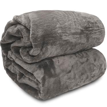 Imagem de Cobertor Corttex Super Soft Alta Gramatura 500g Manta Microfibra Poliéster Toque Seda Macio Grosso Pesado (Bege, Queen Size)