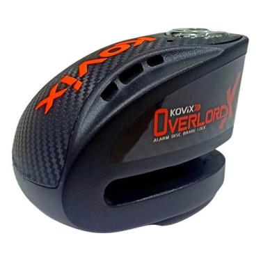 Imagem de Trava Disco Moto C/Alarme Kovix Cadeado Antifurto Reforçada knx (Preto)