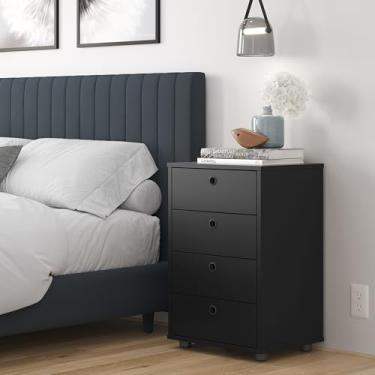 Imagem de Gaveteiro Mesa De Cabeceira Multiuso (PRETO)