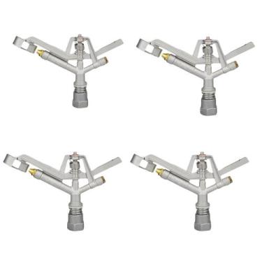 Imagem de 4 Und Aspersor Cpremio Metalico Agricola Irrigador Lavoura - Kf Import