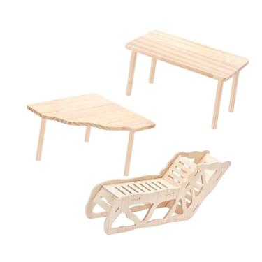 Imagem de Generic Esconderijo e túnel de exploração para hamsters, plataforma de madeira leve para brincar e explorar, brinquedo ideal para pequenos animais, 3 Pedaços