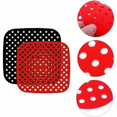 Imagem de Tapete Protetor Silicone Air Fryer Universal Não Gruda - Antiaderente Reutilizável, Fácil Limpeza Resistente 240°C 3-6L