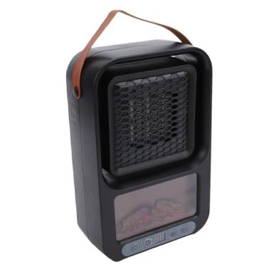 Imagem de Fafeicy Aquecedor Elétrico de Lareira, Aquecedor Portátil de 1500 W Com Efeito de Chama 3D e Rotação de 360 ​​°, Controle Remoto para Quarto, Sala e Escritório