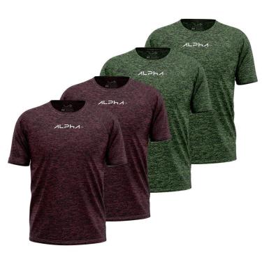 Imagem de Kit 4 Camisetas Dry Alpha Co Masculina-Masculino