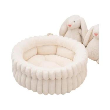 Imagem de Cama Redonda Para Animais De Estimação Em Plush Quente, Desmontável E 