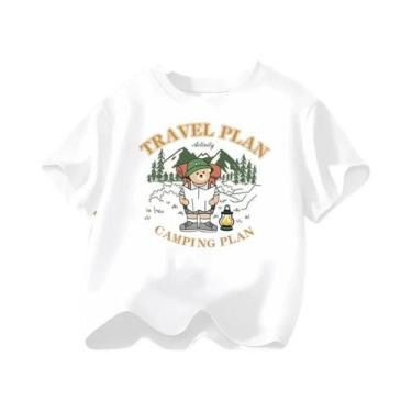 Imagem de Camiseta De Algodão Para Meninos Com Estampa De Urso De Pelúcia Explor