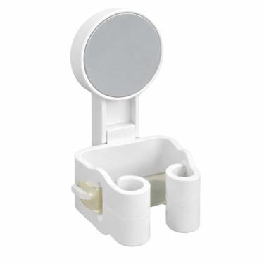 Imagem de Suporte de Parede para Cabos e Vassouras em Plástico Branco – Organização Prática e Discreta