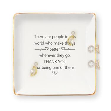 Imagem de Presentes de enfermeira para mulheres – presentes para enfermeiras bandeja de joias de cerâmica prato de bijuteria prato bugiganga formatura agradecimento de Natal enfermagem aniversário enfermeira