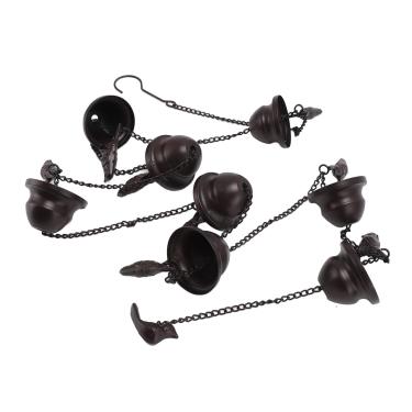 Imagem de Estink Corrente de Chuva para Pássaros de 2.4m, Coletor de água de Chuva Móvel Decorativo Com Acabamento Em Bronze Antigo, para Pátio de Jardim Ao Ar Livre