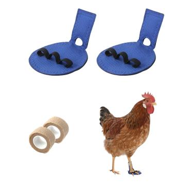 Imagem de NZELSW Pacote com 2 faixas de perna de aves domésticas para galinhas, tala de frango com separador de dedo, faixas de perna de frango projetadas especificamente para galos e galinhas feridas, auxílio