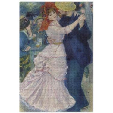 Imagem de Quebra-cabeça Auguste Renoir com estampas de dança, 1000 peças, presentes engraçados para adultos, quebra-cabeças legais para adultos, brinquedo artístico, 75 x 40 cm
