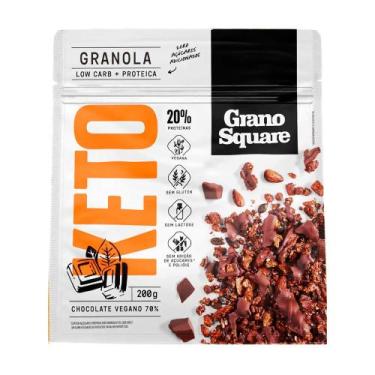 Imagem de Granola Low Carb Com Chocolate Vegano Sem Glúten e Sem Lactose GranoSq