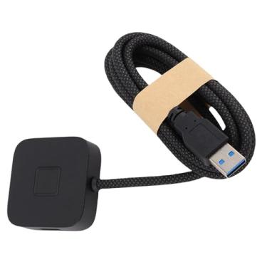 Imagem de Cryfokt Criptografia de Identificação de Leitor de Impressão Digital USB Com Toque de 360 ​​graus para 10, Scanner Biométrico de Correspondência Rápida para Várias Contas (Preto)